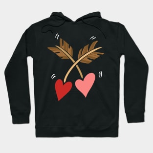 Hearts & Arrows Love Valentines Gift Hoodie